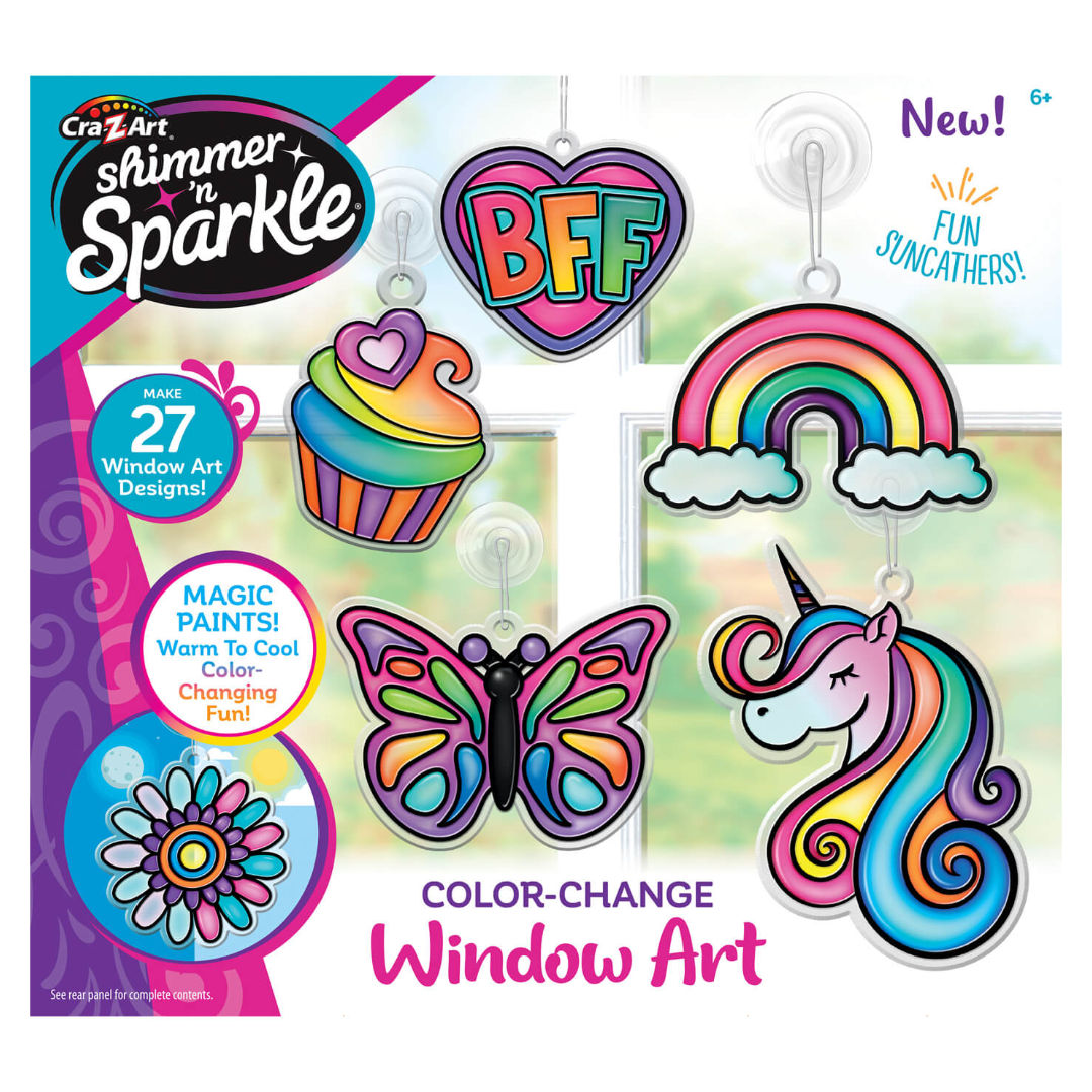 Cra-Z-Art Shimmer n Sparkle Color Change Window Art Kit