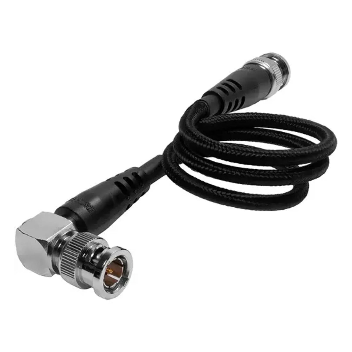 Kondor Blue 20Inch 12G-SDI Cable, Straight to Right-Angle Connectors for 4K 60p, Black