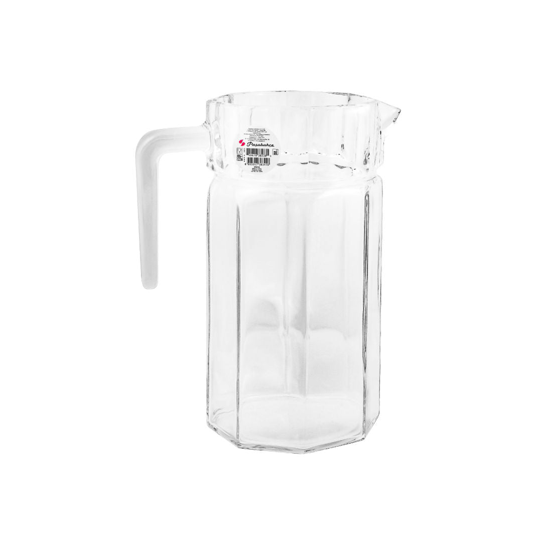 Pasabahce Kosem Glass Jug with Lid, 1.25 Liters