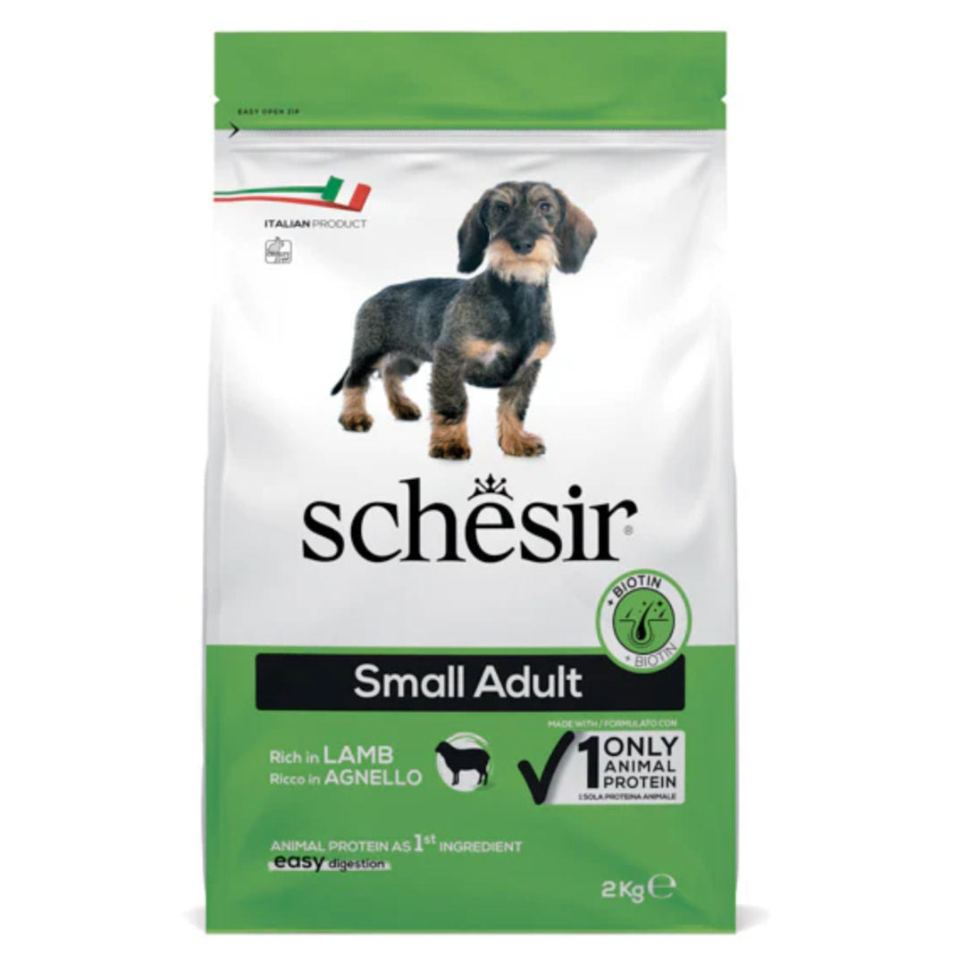 Schesir Dog Dry Food-Small Adult, Lamb 2kg