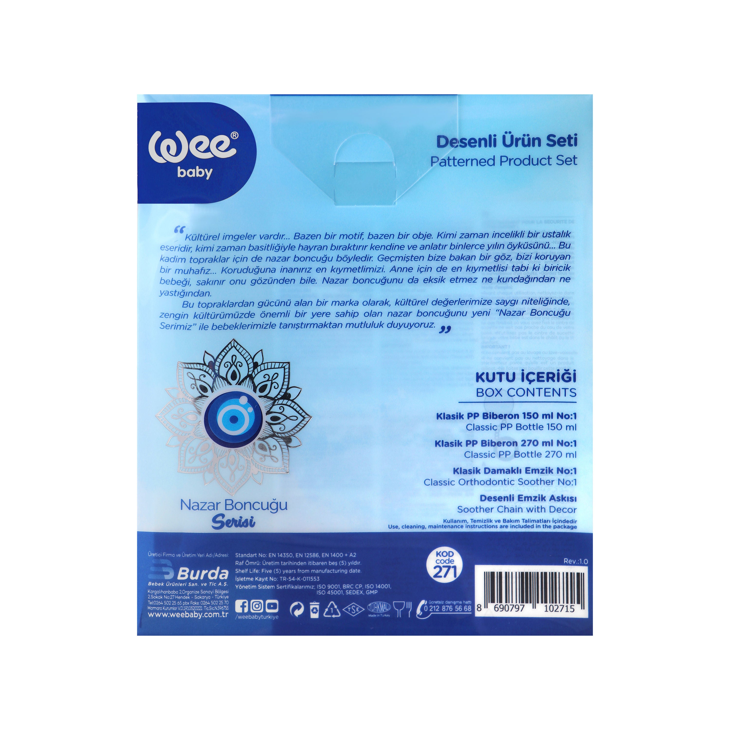 Weebaby Devil Eye Newborn Baby Gift Set, 271