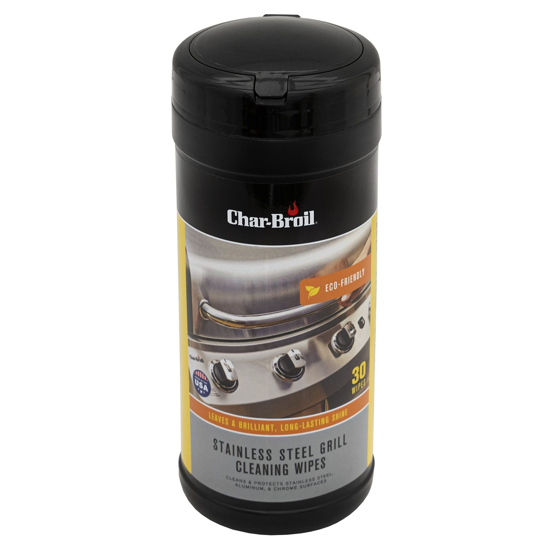 Char-Broil Stainless Steel Grill Cleaning Wipes, 30-Count Canister