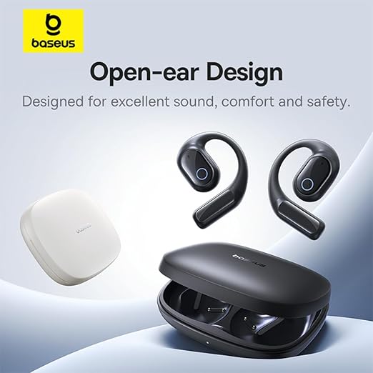 Baseus Eli 10i Fit Open Ear TWS Earbuds, Sport Ear Hooks, Air Conduction, 5-4 Bluetooth