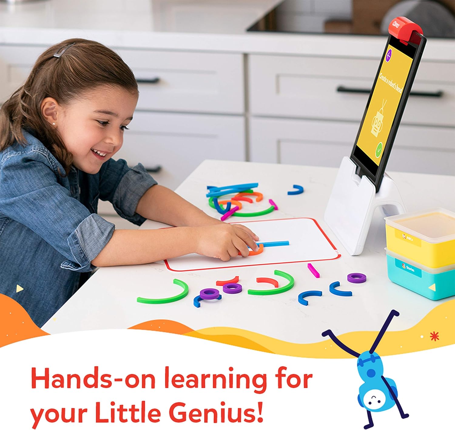 Osmo Little Genius Sticks & Rings, Interactive Early Learning Game