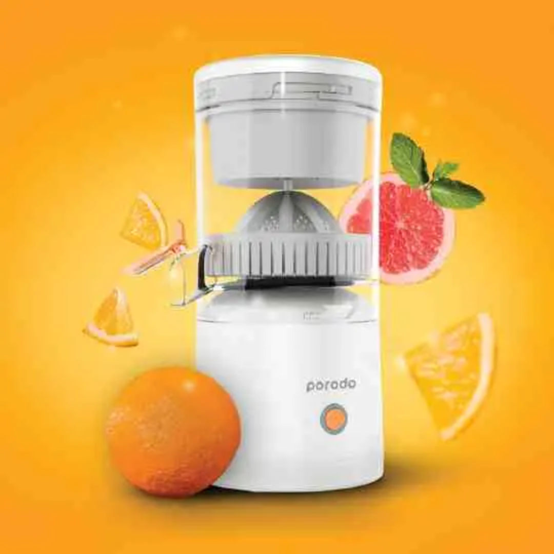 Porodo Lifestyle Portable Cordless Juicer, Rechargeable Mini Blender, White