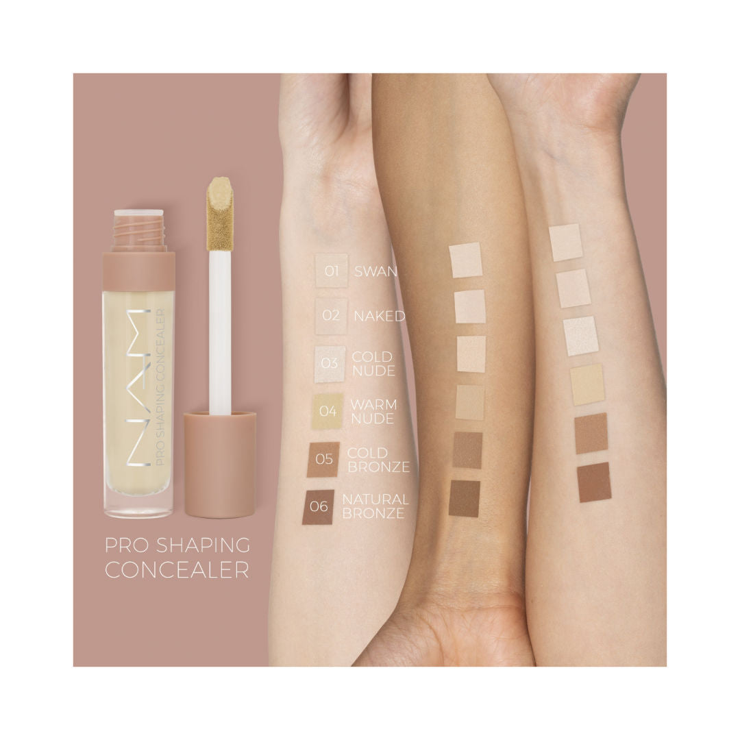NAM Pro Shaping Concealer, Hydrating, Full-Coverage Vegan Liquid Concealer
