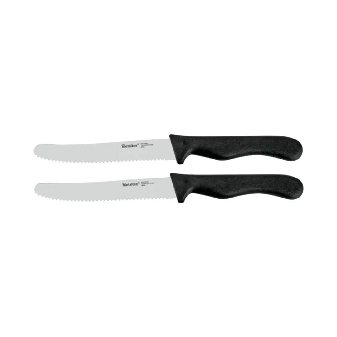 Metaltex Set of 2 Basic Table Knives, 22cm