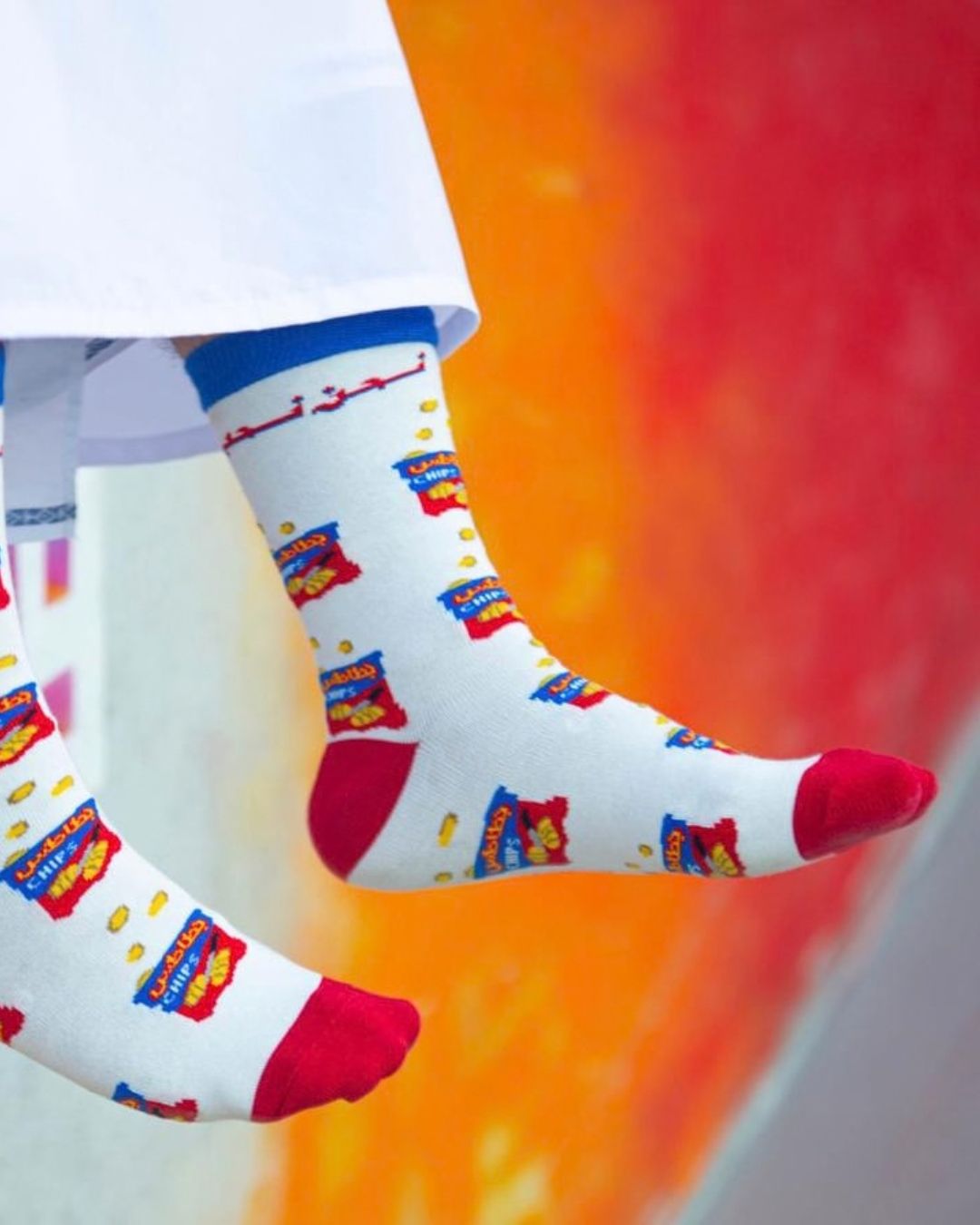 Chips Oman Long Free Size Socks, Walk & Roll Exclusive