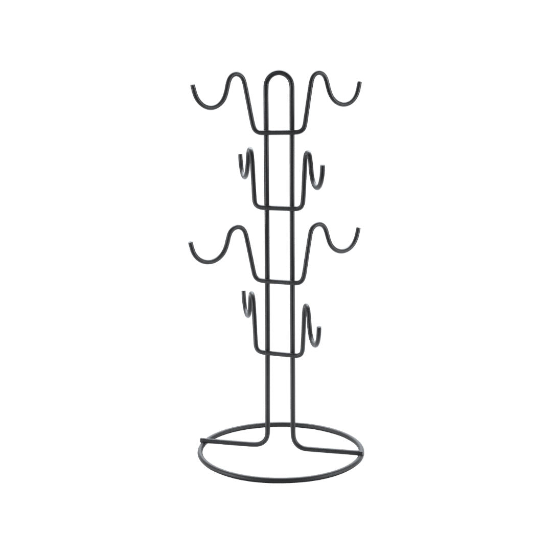 Metaltex 8 Mug Holder Mug Tree Lava Tabletop