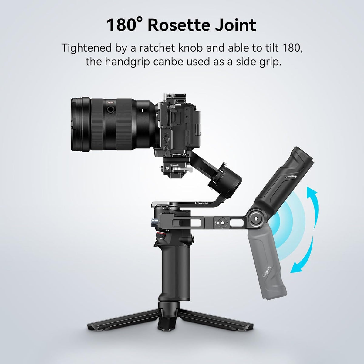 SmallRig Ergonomic Sling Handle for DJI RS 3 Mini and RS 4 Mini Gimbals, Rosette Joint, 4197B