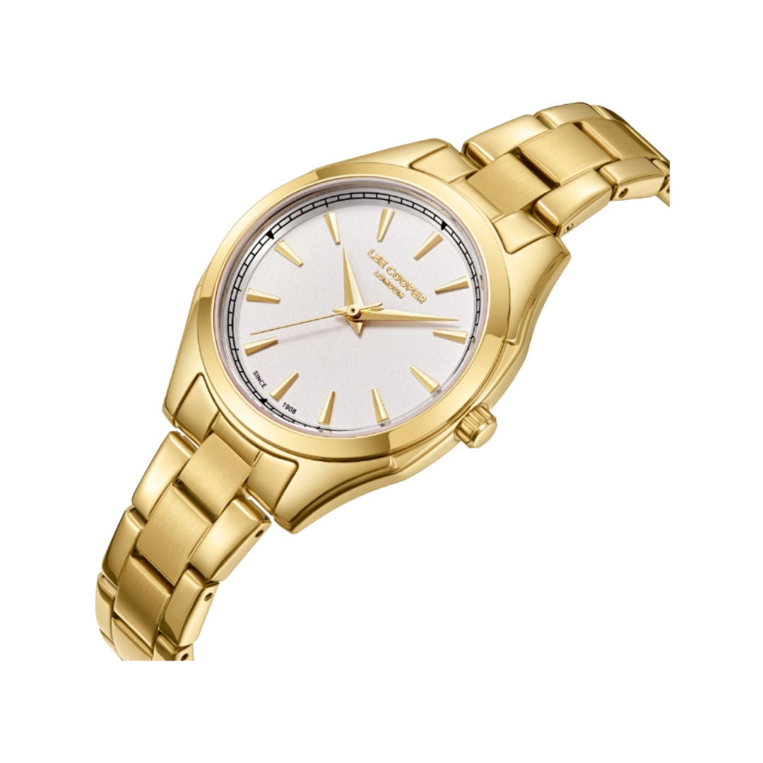 Lee Cooper Women's Analog Metal Strap Watch, LC08006 Series