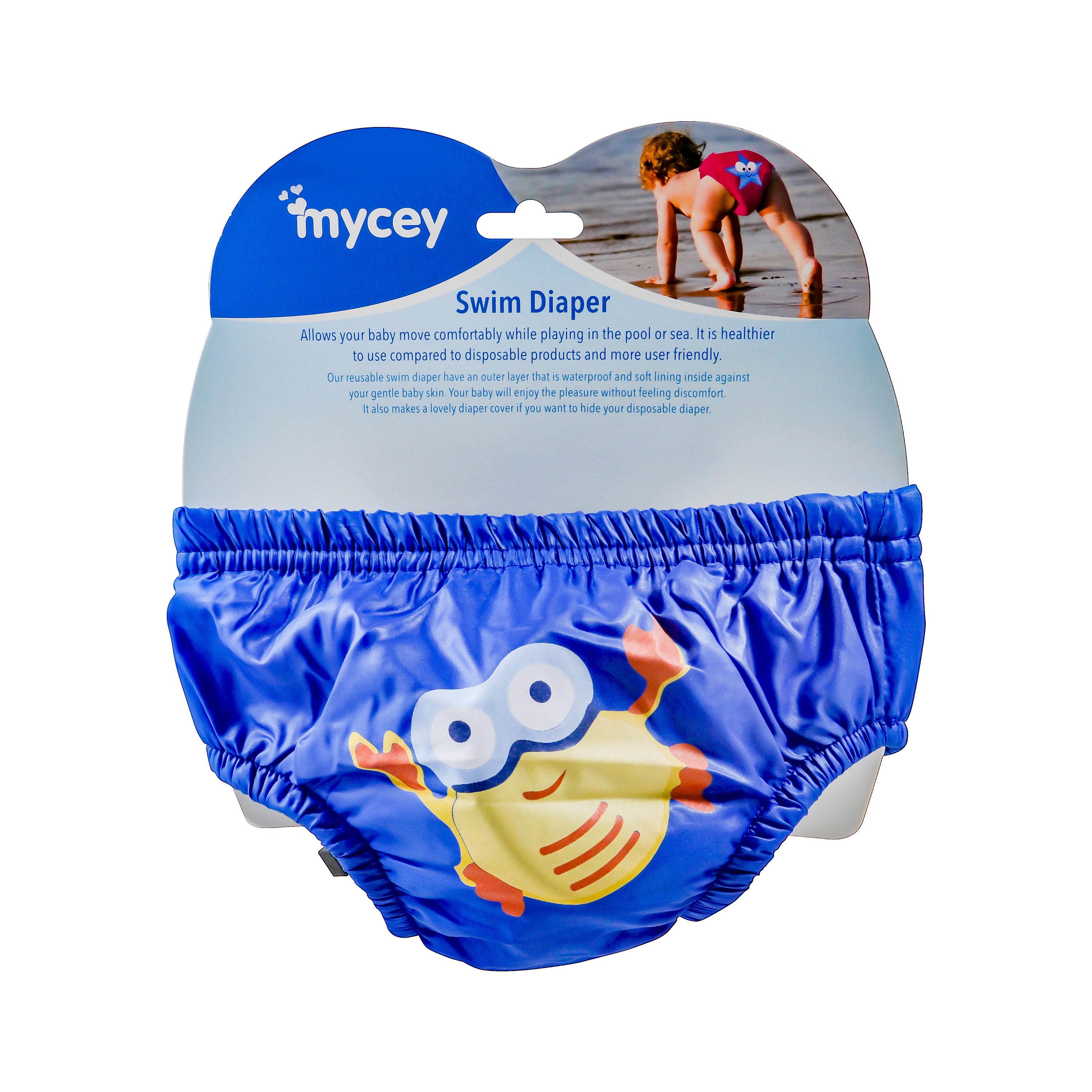Mycey Swim Diaper, Crab Small