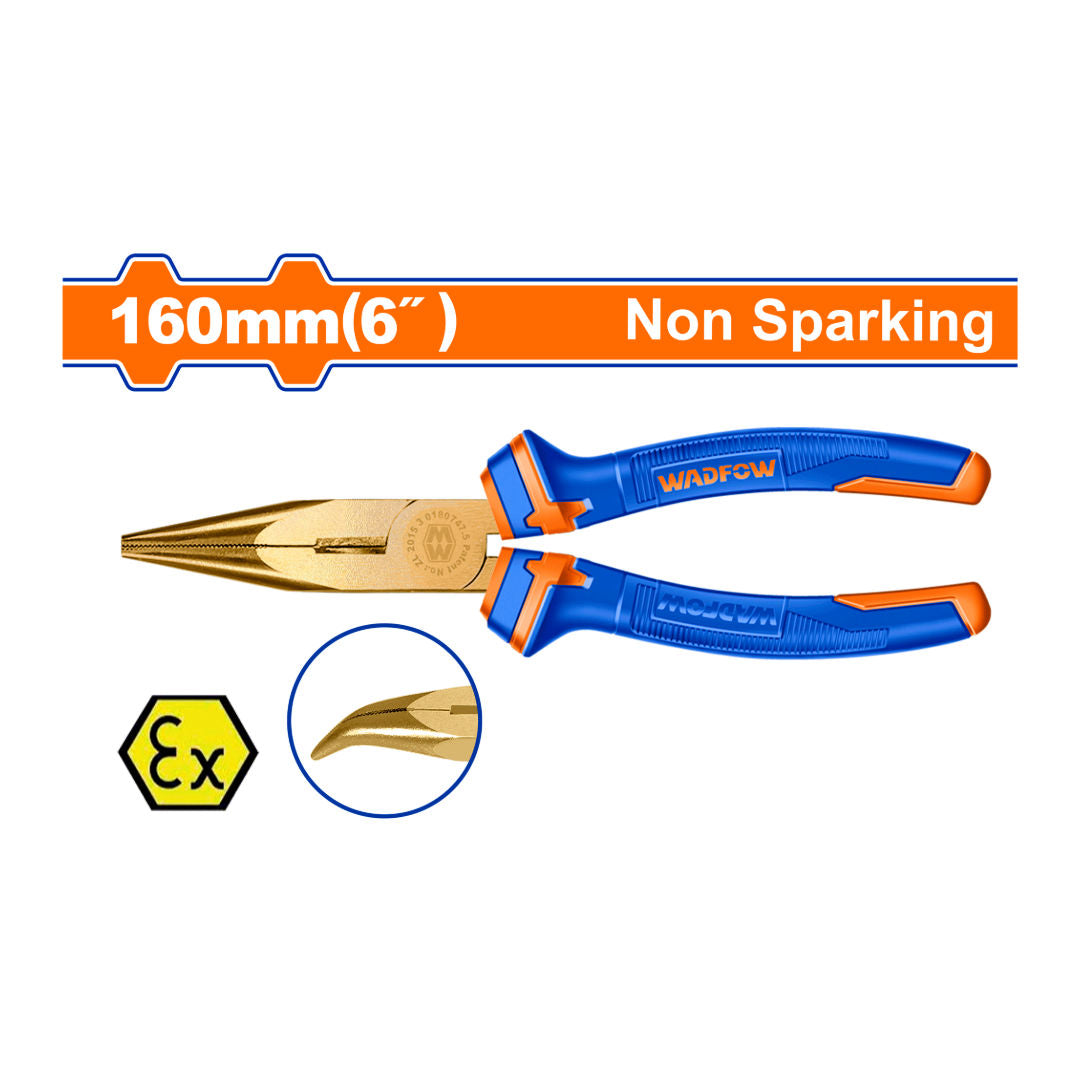 WADFOW Non-Sparking Bent Nose Pliers