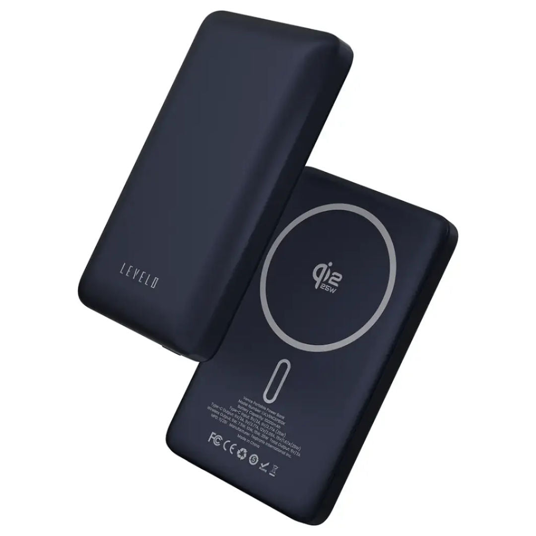 Levelo Vence 10000mAh Power Bank, 25W Wireless Charging