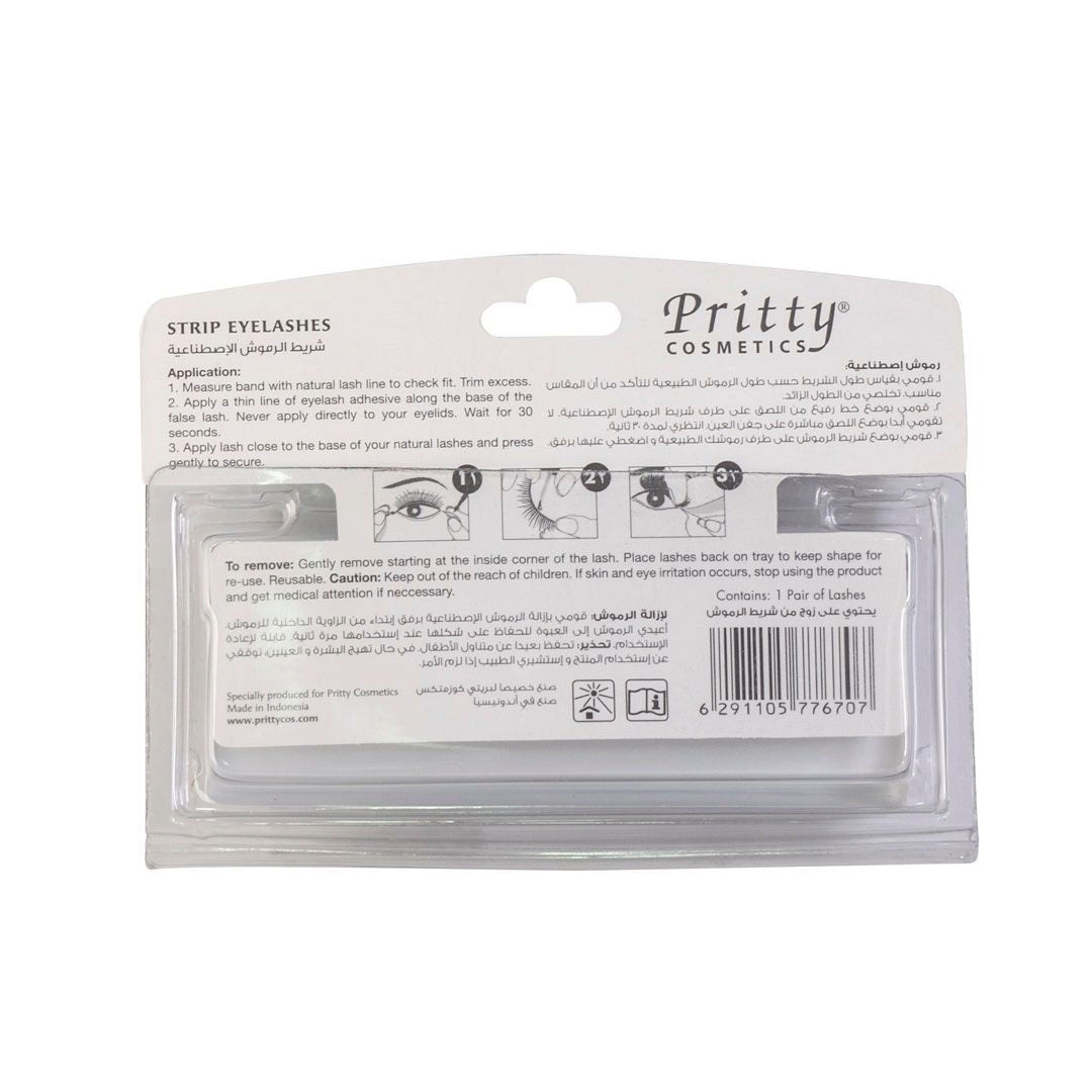 Pritty Cosmetics Strip Eyelashes, Black