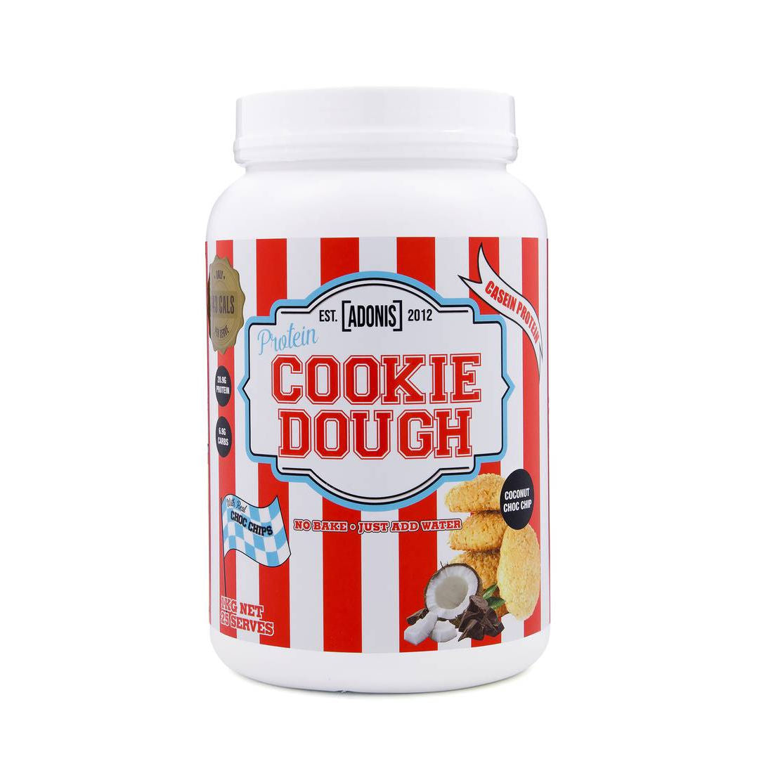 Adonis Protein Cookie Dough Premium Casein Protein Snack Low Carb, High Protein, Multiple Gourmet Flavors