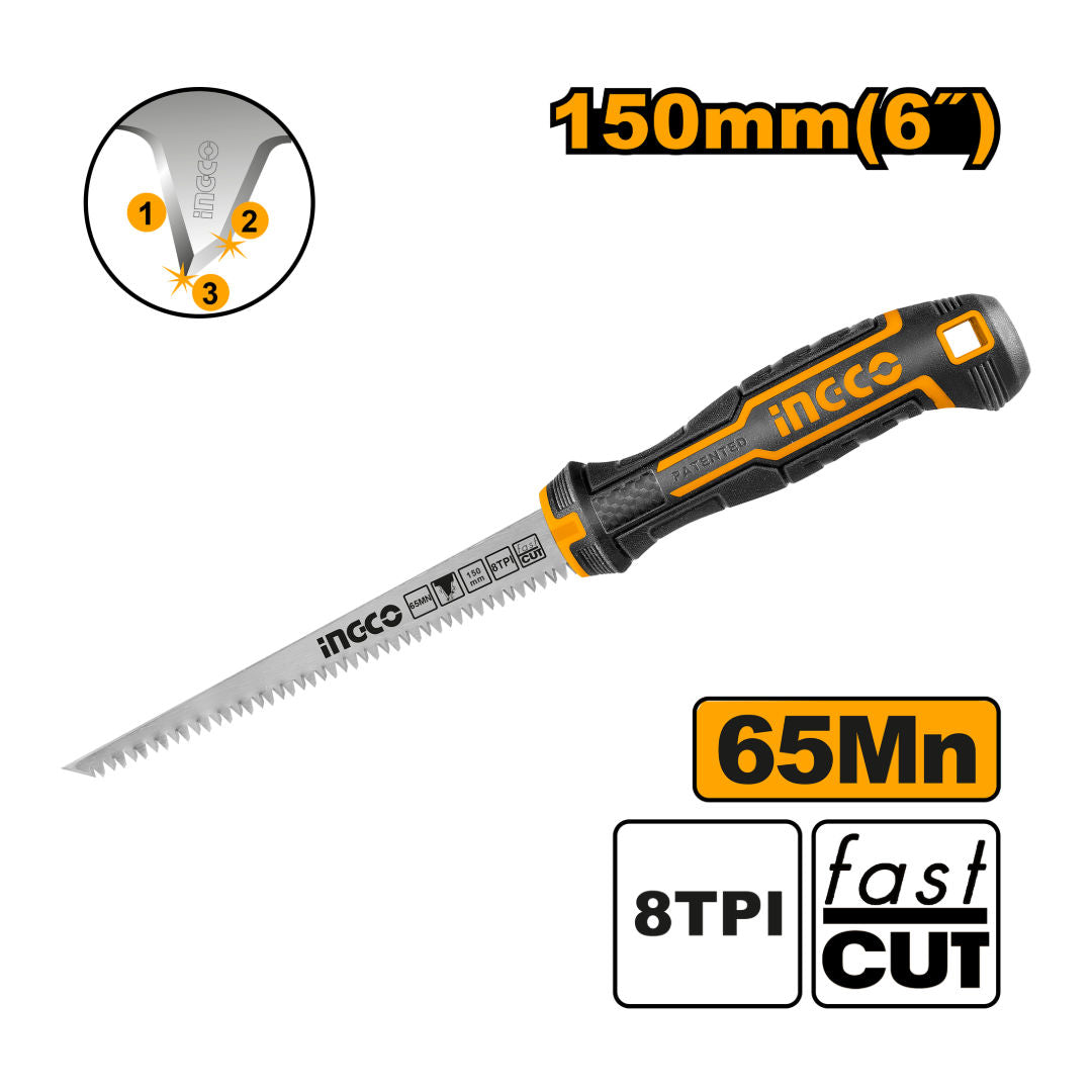 INGCO Wall Board Saw 150mm 65Mn Blade