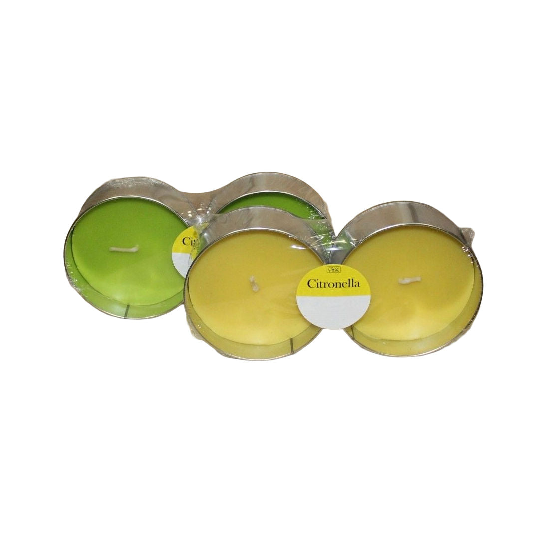 Citronella 2-Pack Tin Outdoor Candles, 10x4.5cm, 8 Hrs, Each