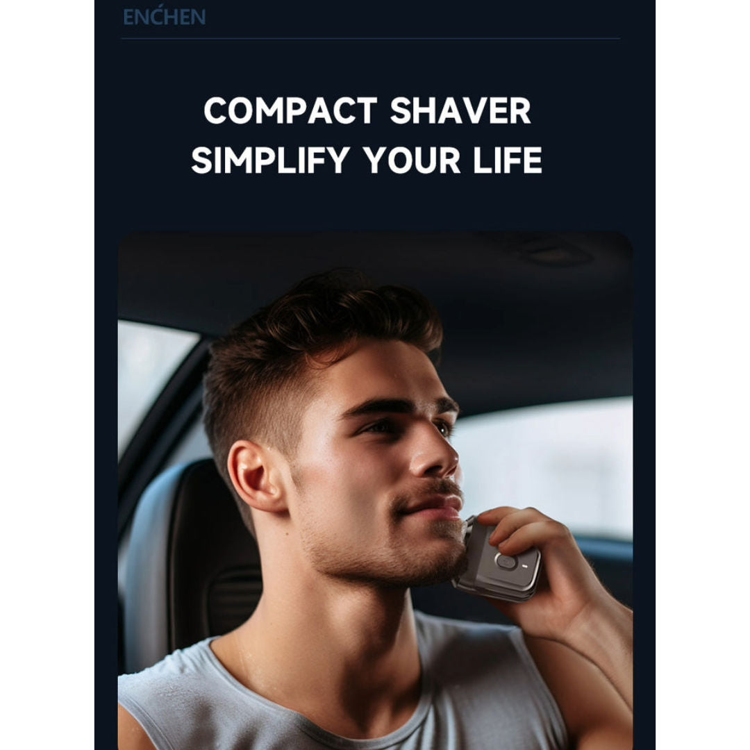 ENCHEN Mini 6 Portable Electric Shaver, 2-Direction Flex Heads, Self-Sharpening Blades, USB Type-C