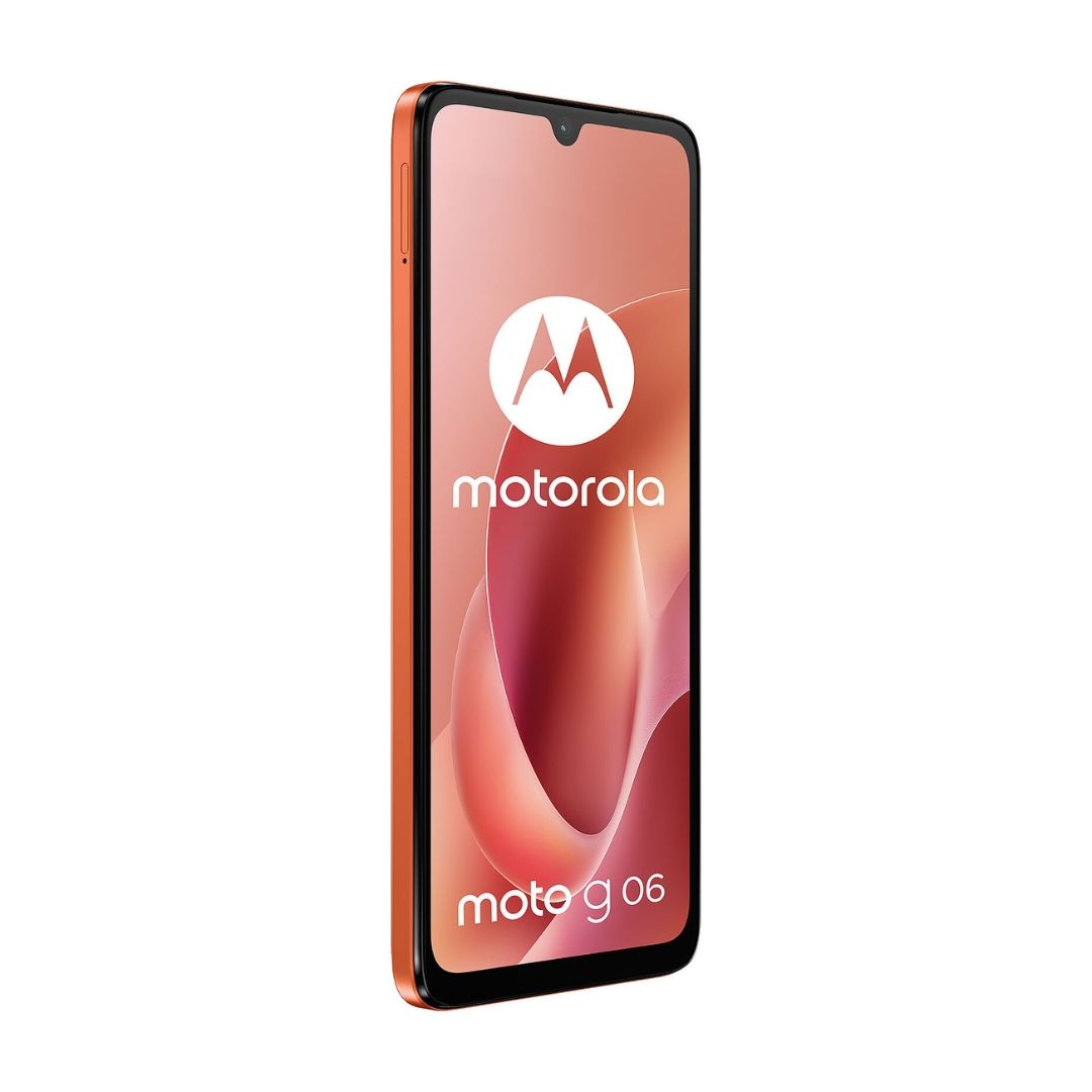 Motorola Moto G06 4G Smartphone, 4GB RAM, 128GB Storage, Orange