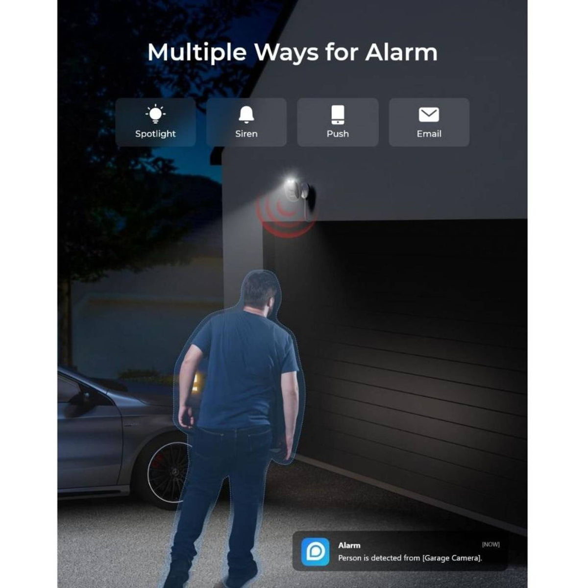 Reolink Lumus 4MP 2K WiFi Outdoor Security Camera-IP65, Color Night Vision, WCLMC2KP01