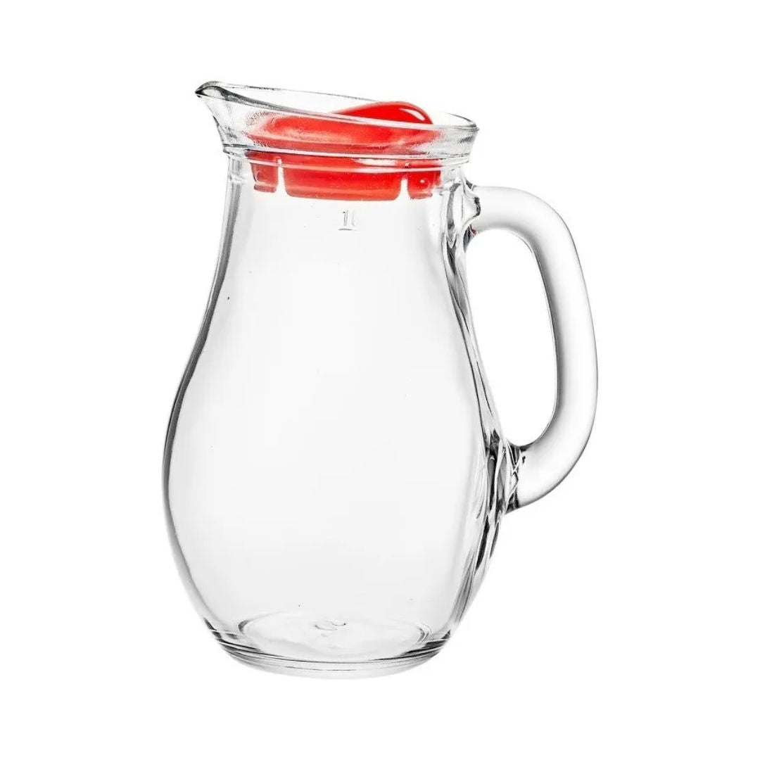 Pasabahce Jug With Red Cover