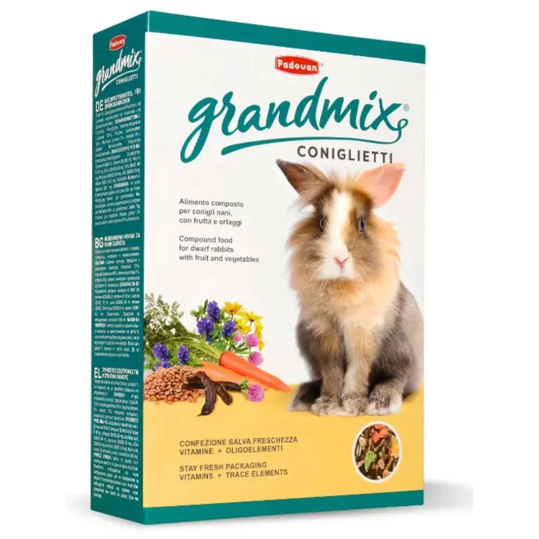 Padovan GrandMix Rabbit Diet Nutrient-Rich Coniglietti, 850g