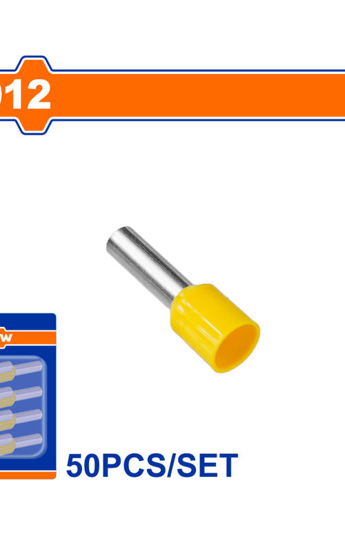 WADFOW Insulated Electrical Terminal Connector Sets, 50 Piece Wire Crimp Terminals, Color Coded, Blister Packed