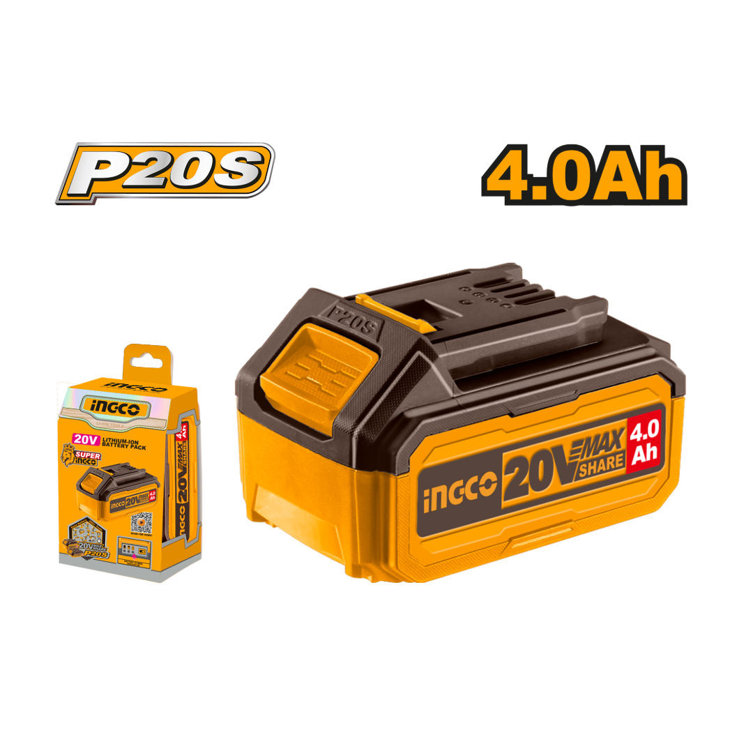 INGCO Lithium-Ion Battery, P20S compatible, 4.0Ah