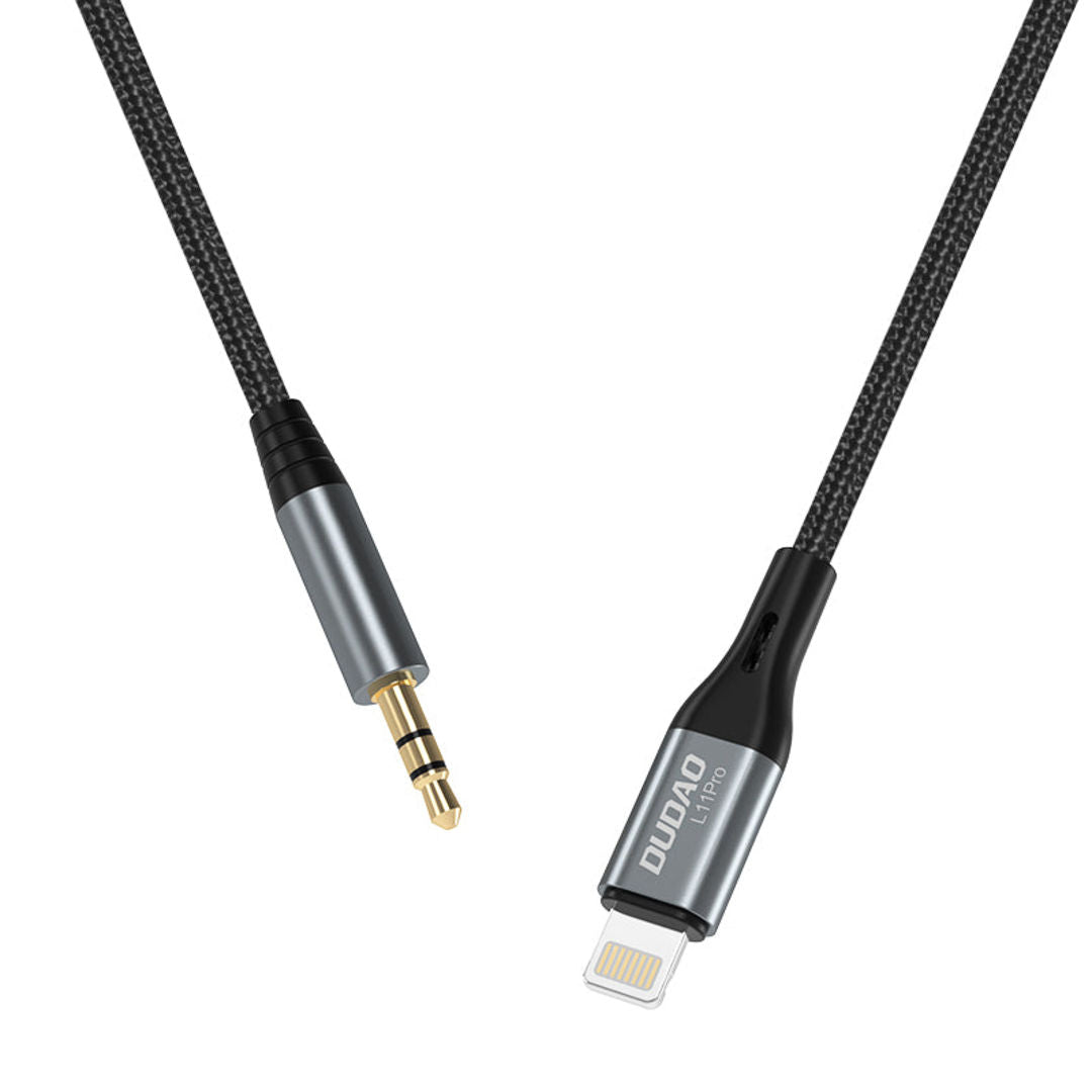 DUDAO L11Pro Audio Cable Lightning to 3.5mm, Gray