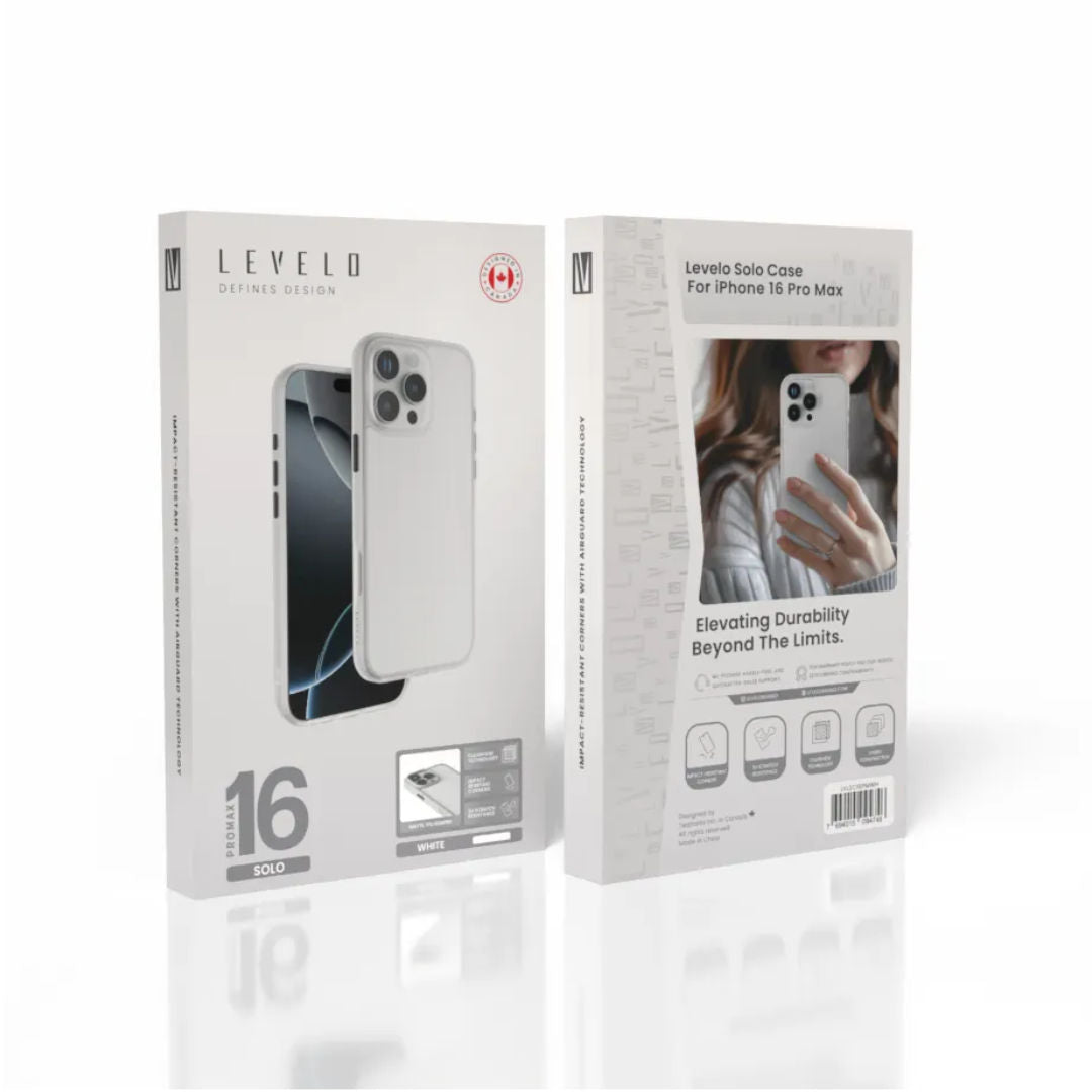Levelo Solo Case For iPhone, 16 Pro and 16 Pro Max