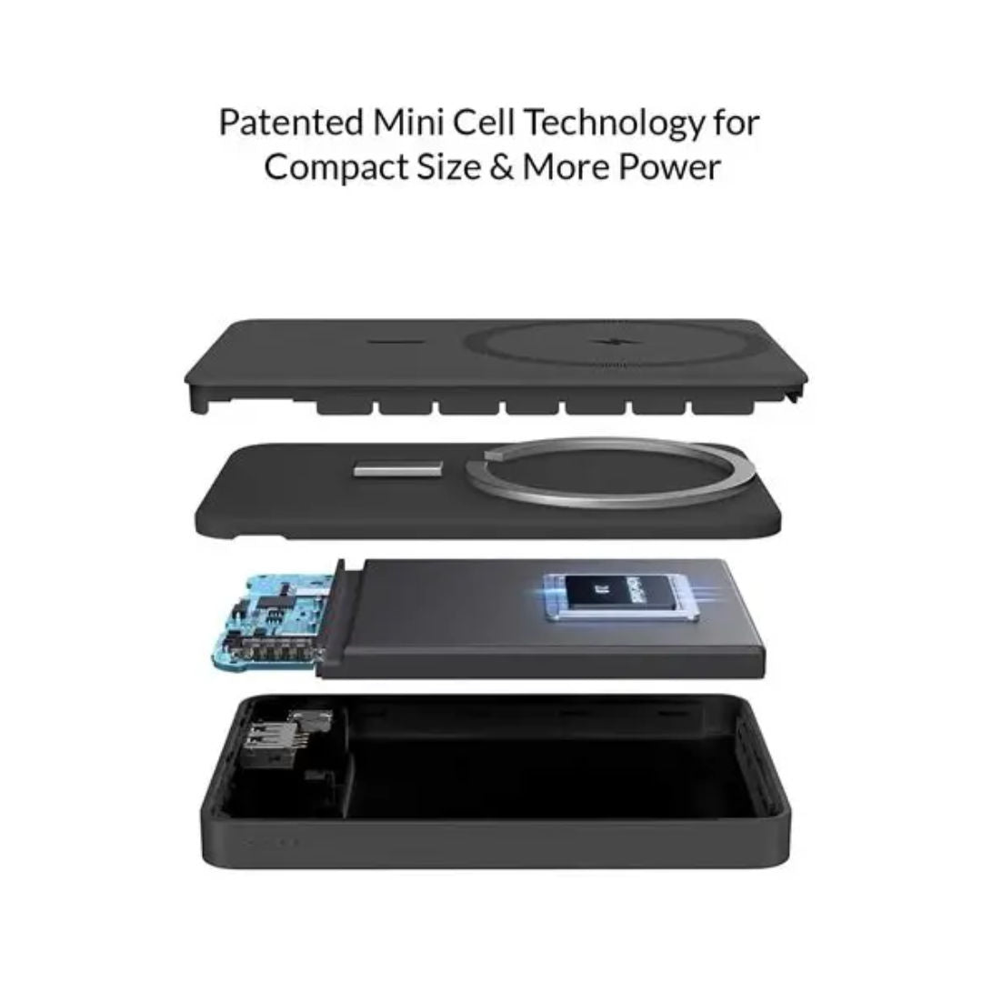 Anker 334 MagGo Battery PowerCore 10000mAh Magnetic Wireless Power Bank with USB-C PD & USB-A, Black