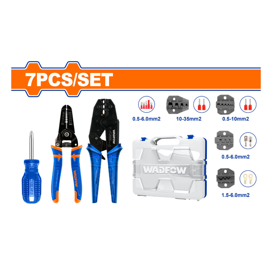 WADFOW Crimping Pliers Set, 7 pieces