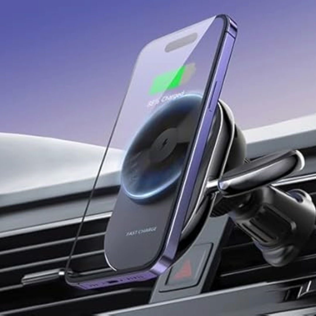 Levelo Siena 2 In 1 Wireless Car Charger, Black