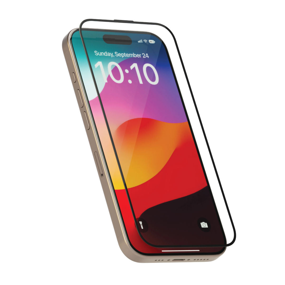 Levelo Full Screen Anti-Static Twice Tempered Glass iPhone 15 Series, Anti-Scratch