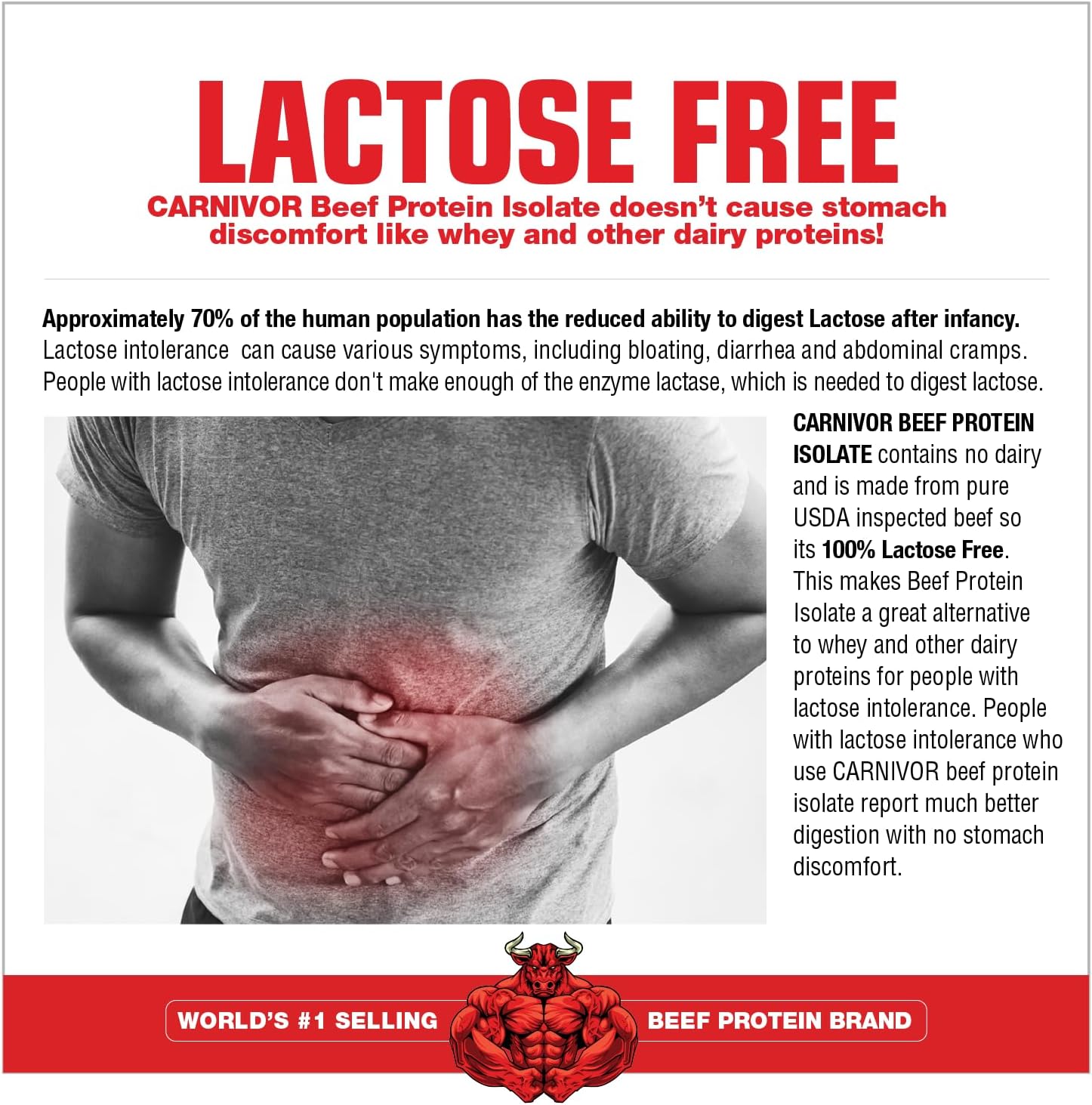 Carnivor Mass, Anabolic Beef Protein Gainer, Chocolate Fudge, 5.83 lbs, 2,646 gm