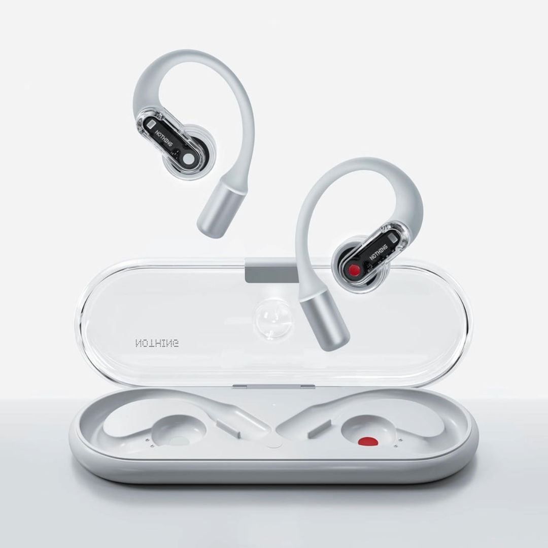 Nothing Ear (open) True Wireless Bluetooth Open-Ear Buds, Long Battery Life, Bass Enhance, Clear Voice Technology, White