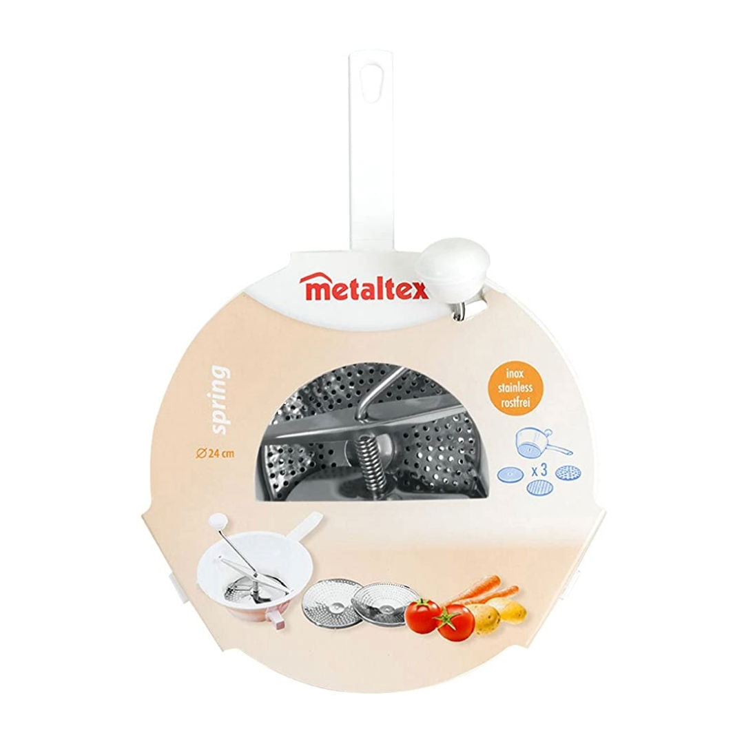 Metaltex Food Mill with Stainless Steel Discs