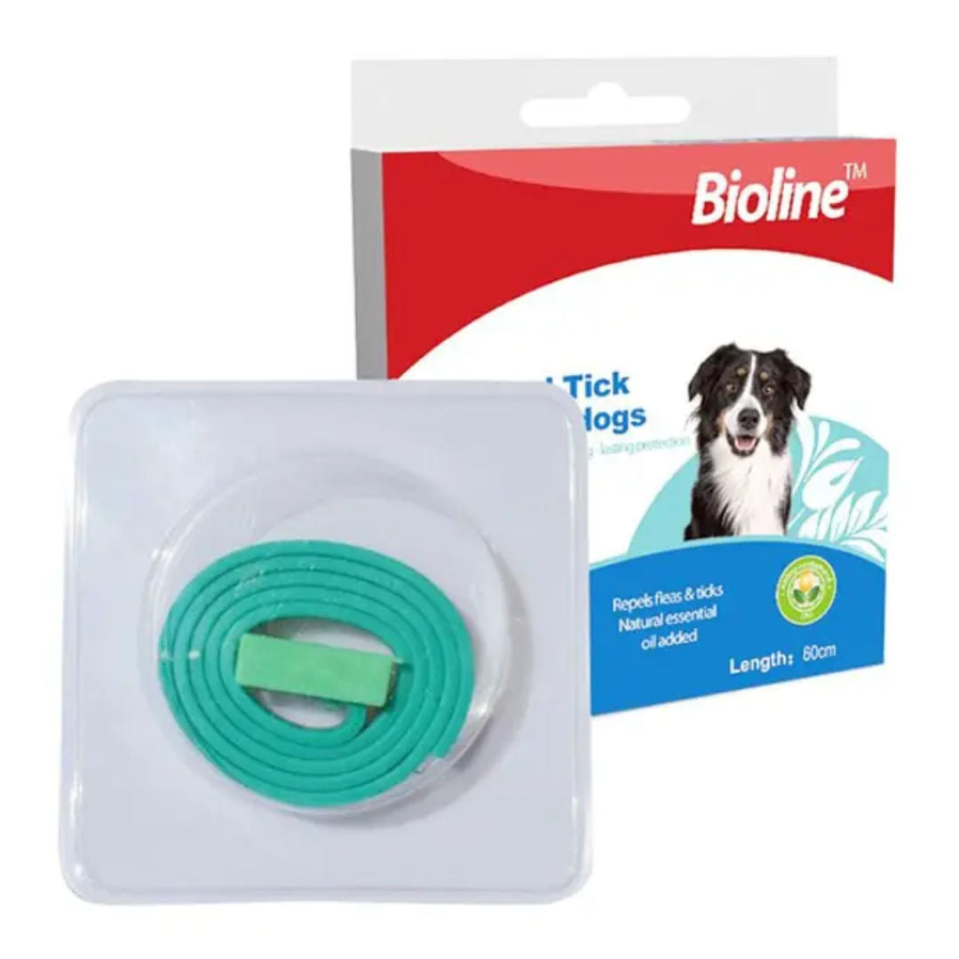 Bioline Flea and Tick Collar for Dogs, 60cm, Weight 34gm
