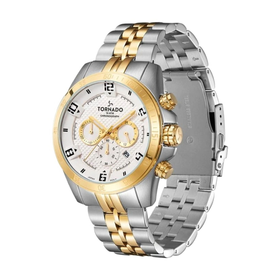 TORNADO Celestia Chronograph Men's Japanese Quartz Chronograph Watch, T3149B Series