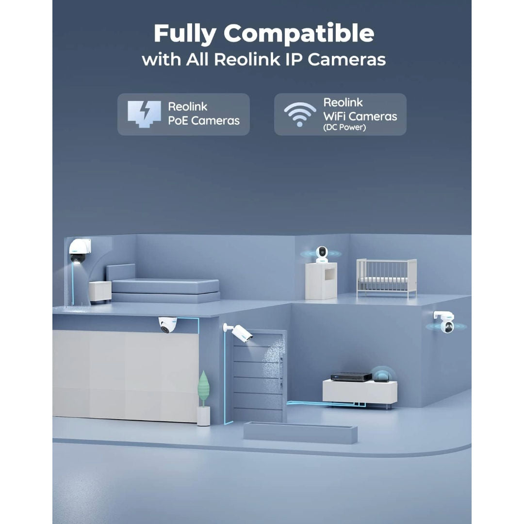 Reolink RP-PN16 24-Channel PoE NVR - Built-In 4TB HDD, Up to 32TB Storage