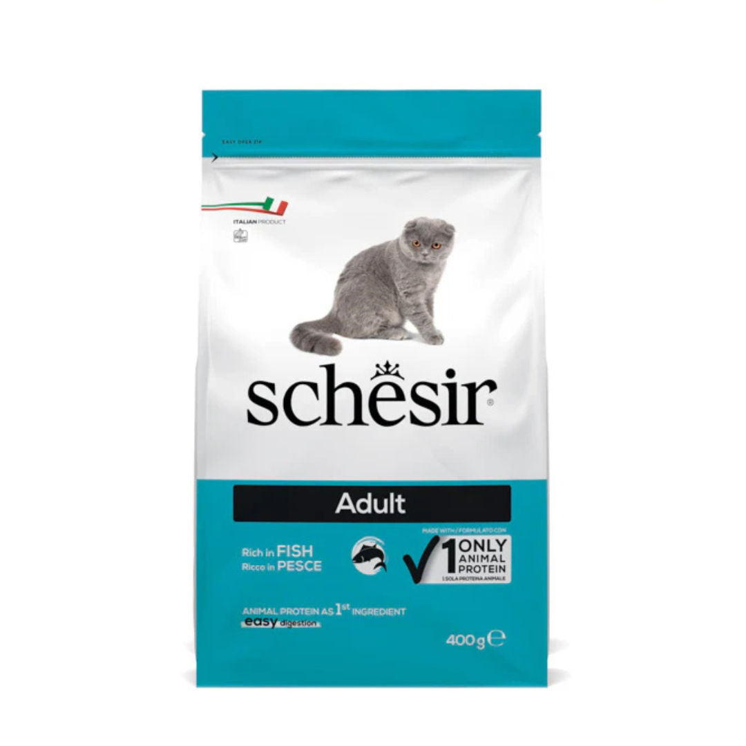 Schesir Dry Food Maintenance With Fish For Adult Cat, 400gm