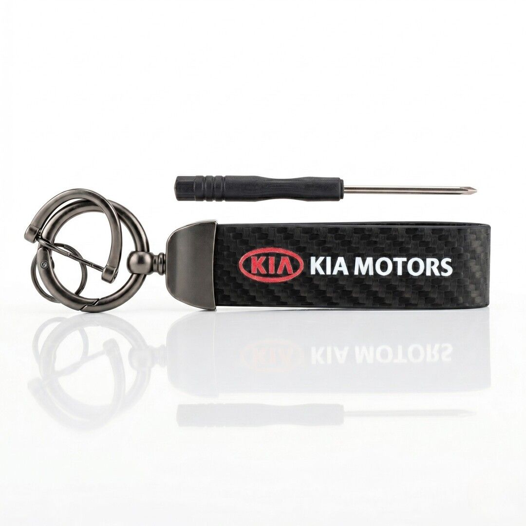 Premium Car Logo Leather Keychains