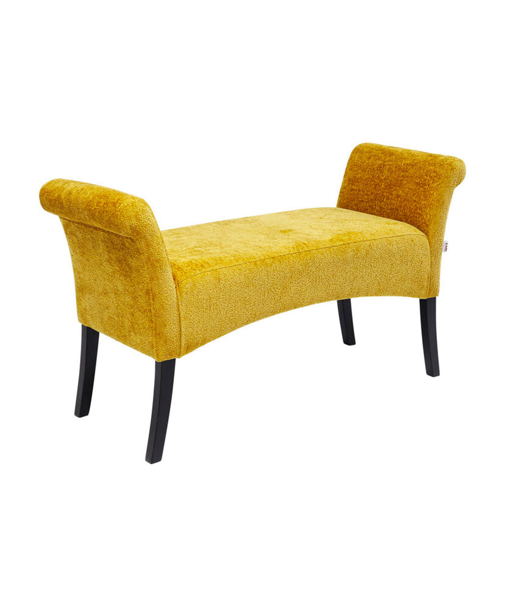 Motley Hugs Entryway Bench, Cozy Yellow Accent