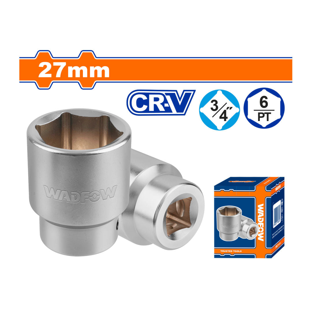WADFOW 3/4" Hexagonal Socket 24 mm, L55 mm