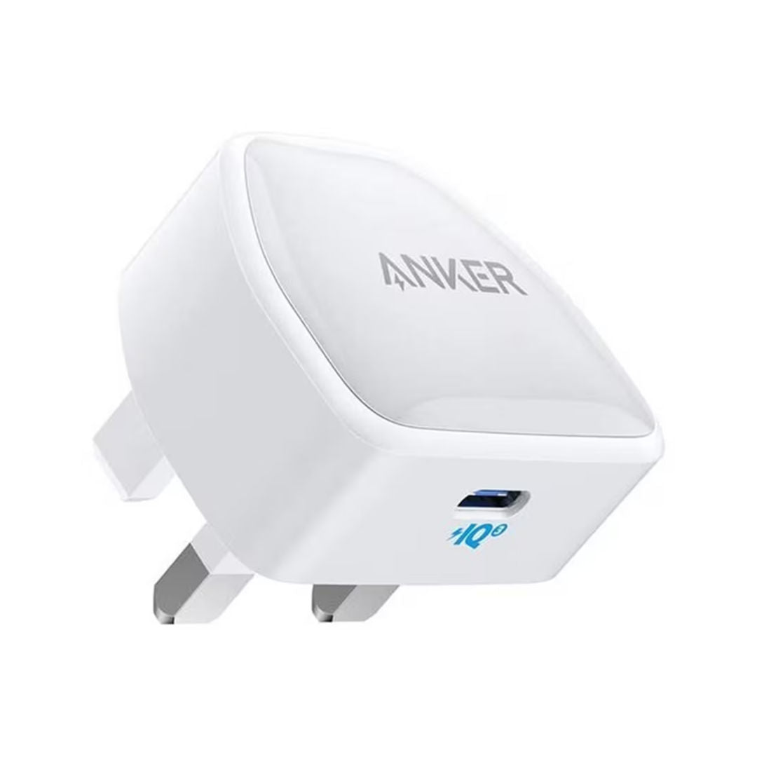 Anker 511 Nano Pro USB-C Fast Charger 20W, Compact Design for iPhone, White