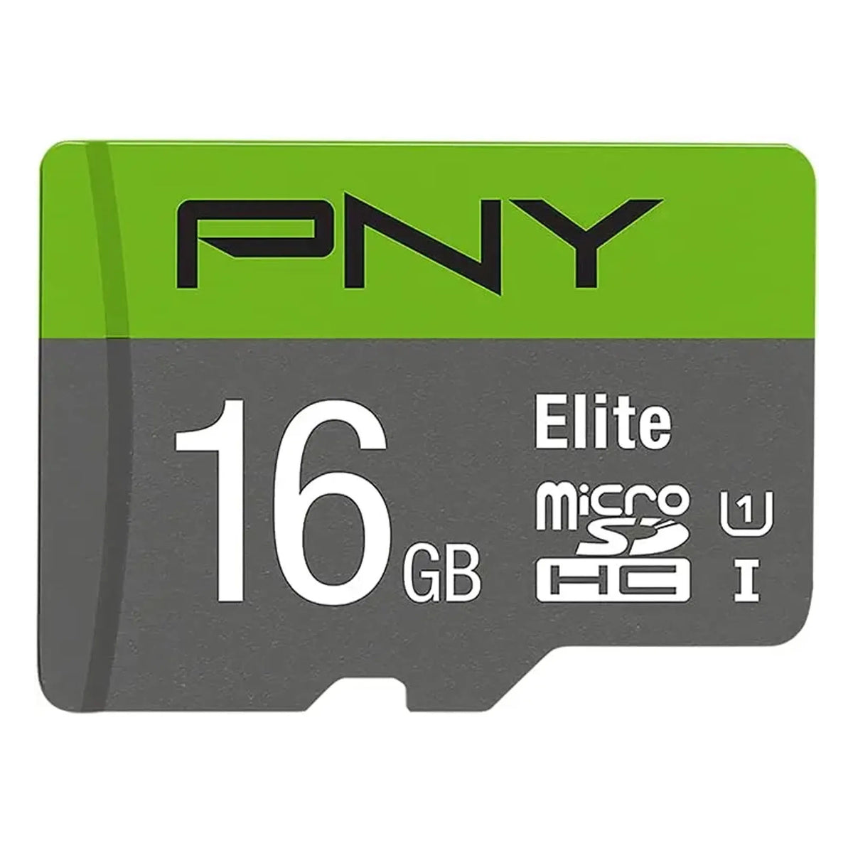 PNY Elite microSDHC UHS-I Memory Card with SD Adapter, Up to 100MB/s, Class 10