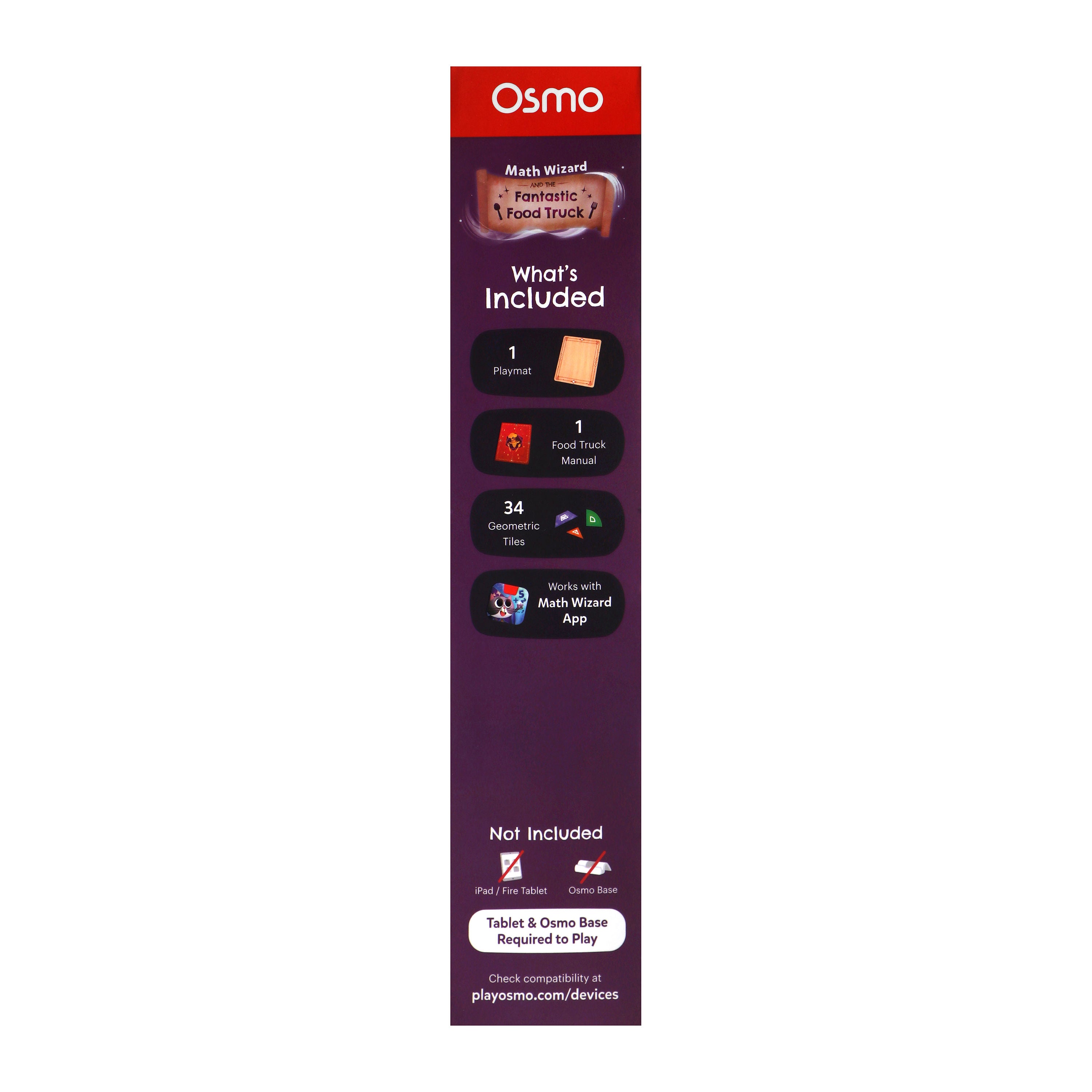 Osmo Math Wizard and the Fantastic Food Truck, Model 902-00032