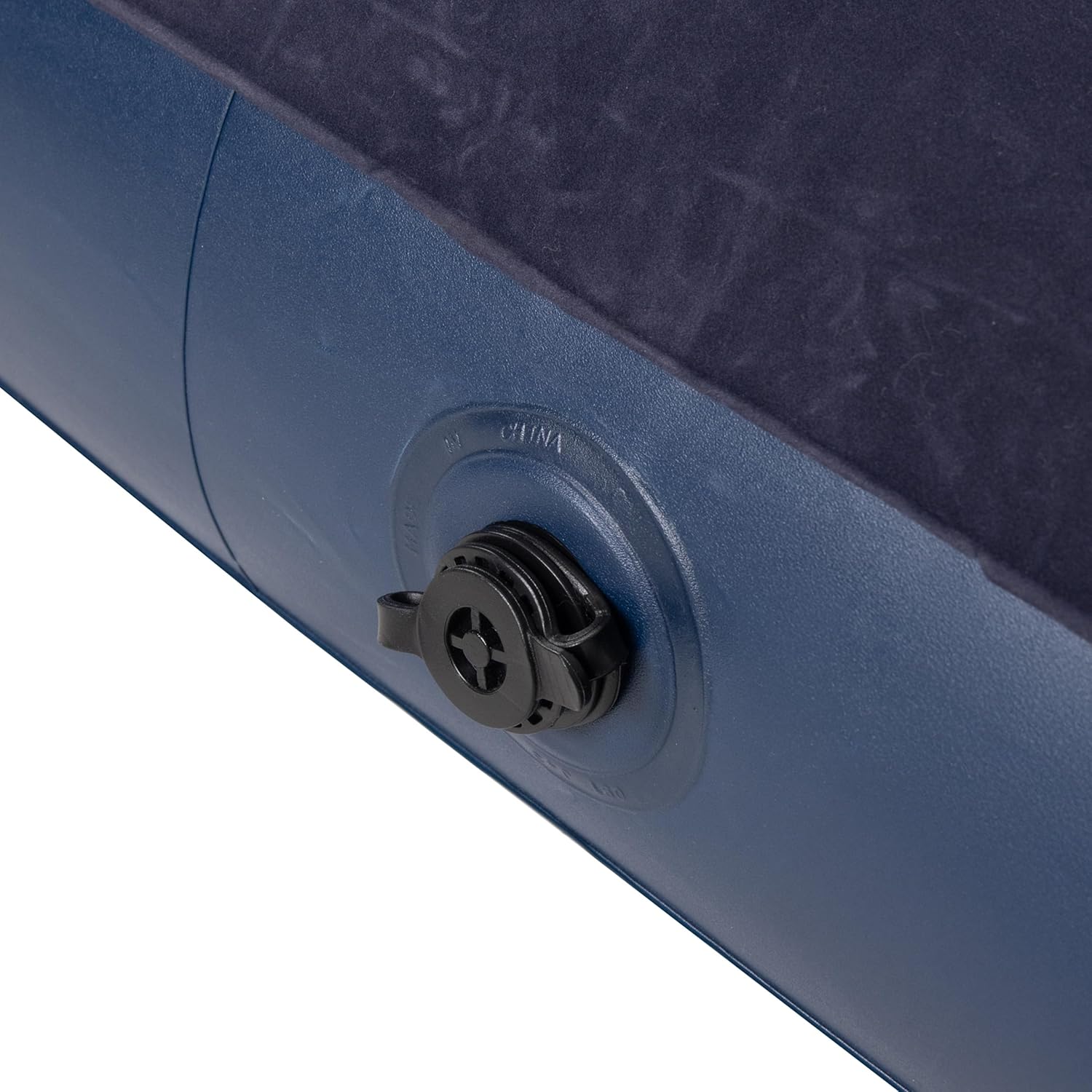 Jilong Avenli Queen Size Flocked Air Bed For Camping, Navy Blue, 203x152x22cm