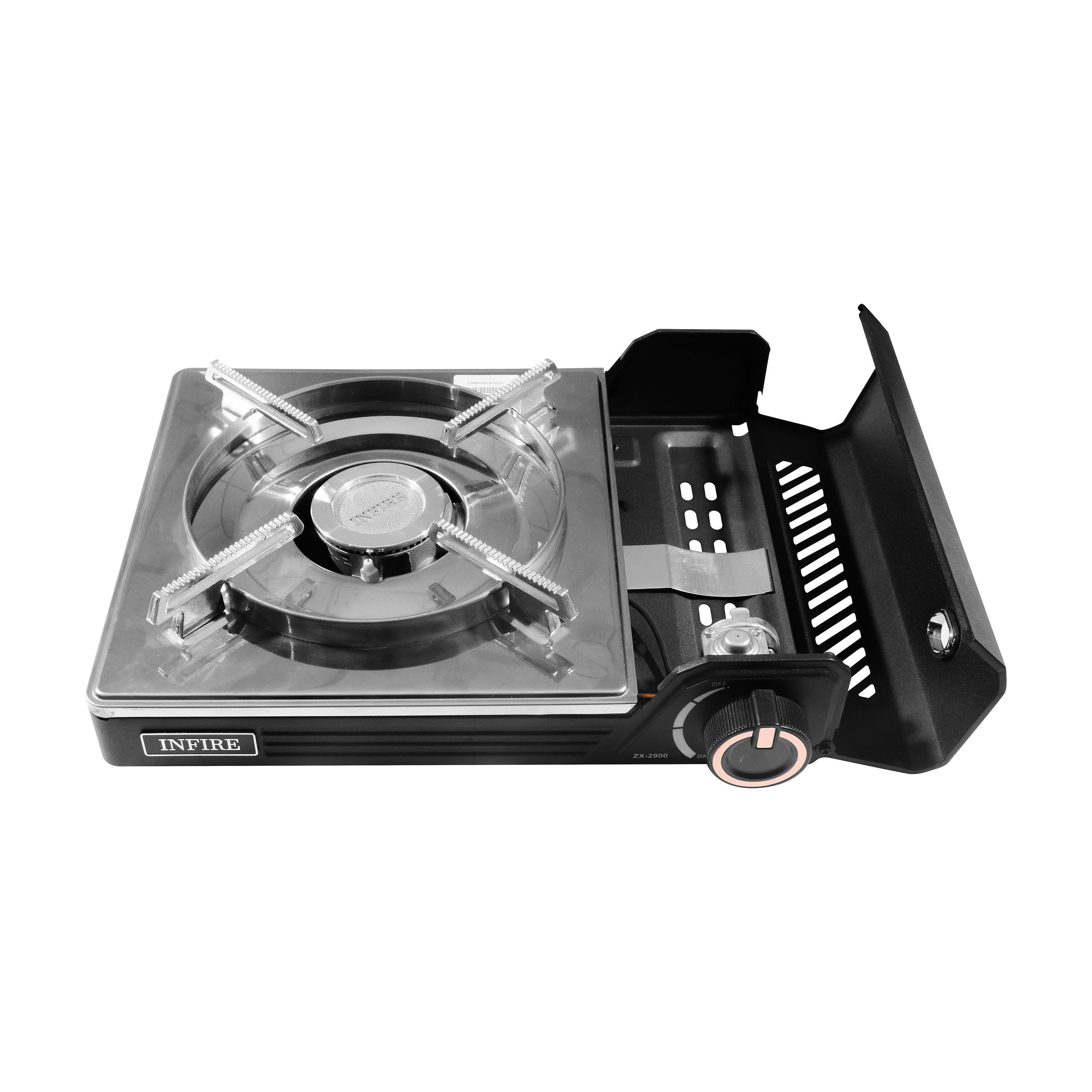 INFIRE ZX-2900 Portable Single-Burner Butane Gas Stove with Carrying Case 2.8kW